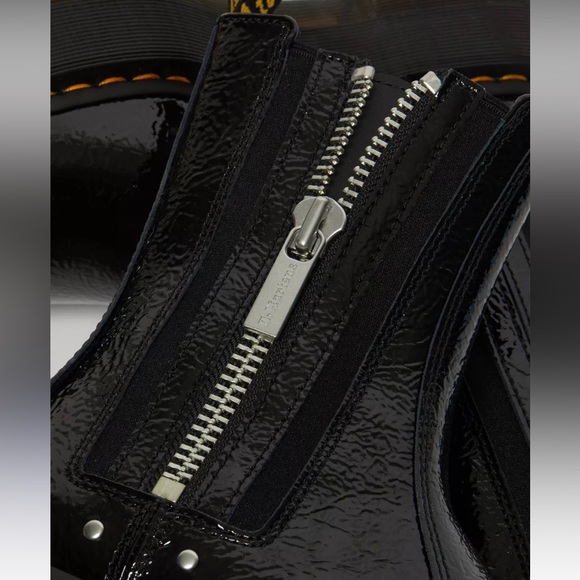 2976 MAX DISTRESSED PATENT CHELSEA PLATFORM BOOTS - Picture 10 of 11